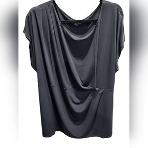 Lane Bryant Sleeveless Pleated Drape Blouse